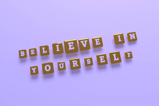 Geloof in jezelf, motivatie trefwoord. Voor webpagina, afbeelding d - Foto, afbeelding