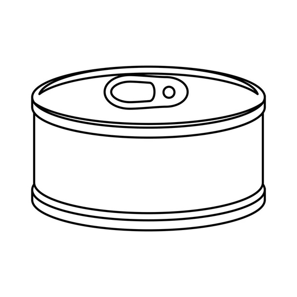 tuna can isolated icon - Vector, Image