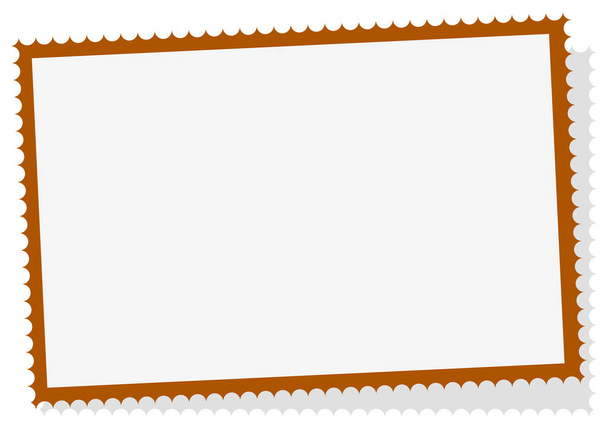 Postage, elemento gráfico de sello postal aislado en blanco
 - Vector, imagen