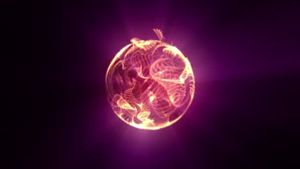 Orbita ognia piłkę jak słońce - Materiał filmowy, wideo