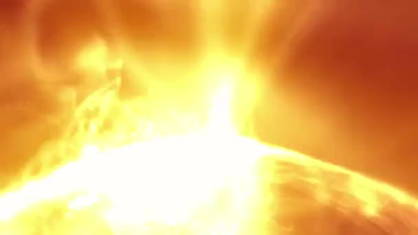 太陽のような火のボールの軌道 - 映像、動画