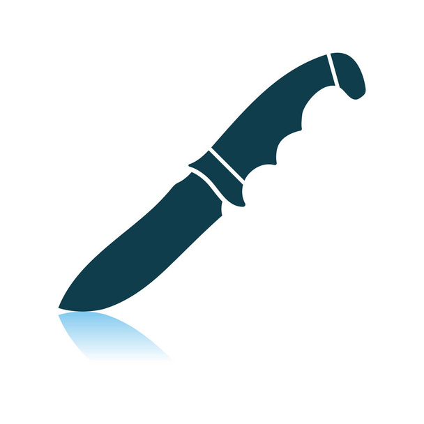 Значок охотничьего ножа
 - Вектор,изображение