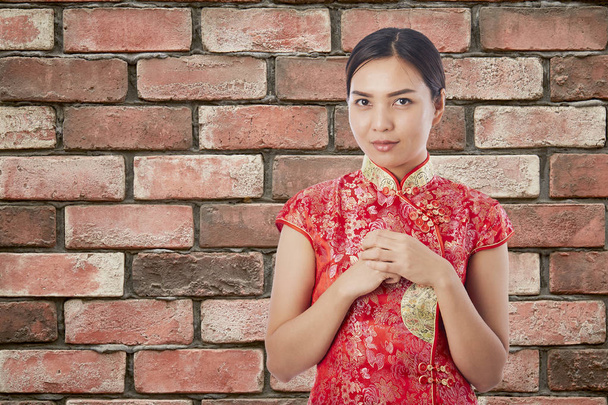 Krásná asijská žena šťastný čínský Nový rok - Fotografie, Obrázek