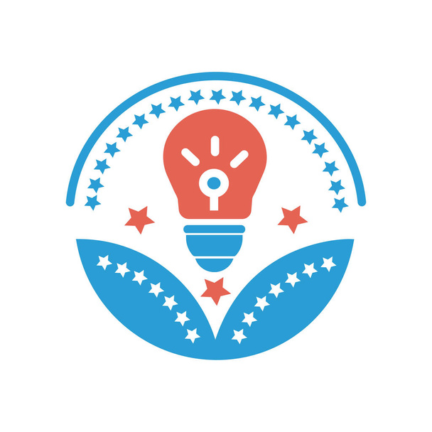 Ikona ocenění obchodního nápadu-symbol vektorové žárovky - Vektor, obrázek