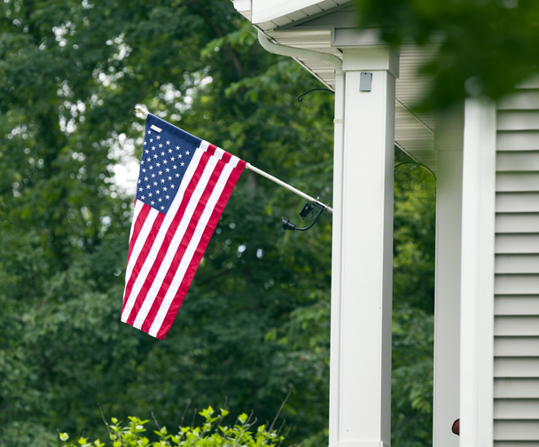 American Flag House - Photo, Image