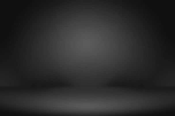 Abstract luxury blur dark grey and black gradient, used as background studio wall for display your products. - Photo, Image