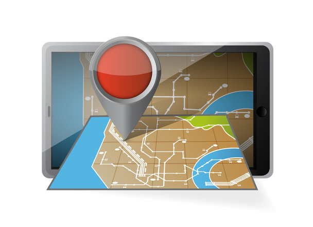 computer tablet navigation. mobile gps - Fotografie, Obrázek