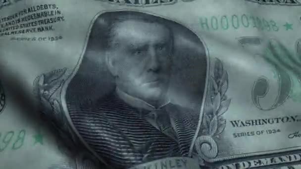 winkte Fünfhundert-Dollar-Schein, Vereinigte Staaten Banknoten Vorderseite - Filmmaterial, Video
