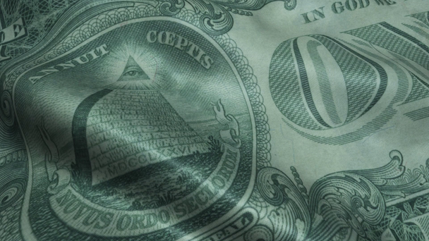 Размахивая один доллар крупным планом, один доллар банкноты крупным планом, 1 доллар банкноты, Портрет Джорджа Вашингтона, Банкноты США Обратный
 - Кадры, видео