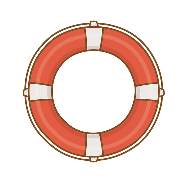 lifebuoy desenhos animados isolados
 - Vetor, Imagem