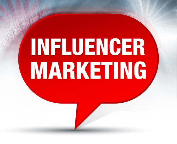 Influencer Marketing Red Bubble tle - Zdjęcie, obraz