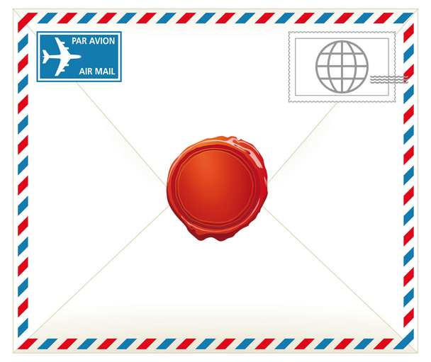Airmail letter - Vector, Image
