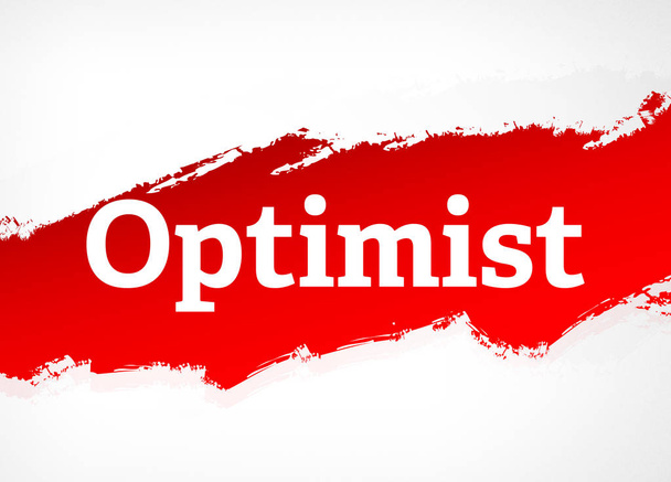 Optimist czerwony szczotka Abstrakcja tło ilustracja - Zdjęcie, obraz