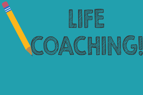 Conceptuele hand schrijven toont Life coaching. Zakelijke foto tekst die gebruikt wordt om te helpen bij het behalen van hun doelen in carrière. - Foto, afbeelding