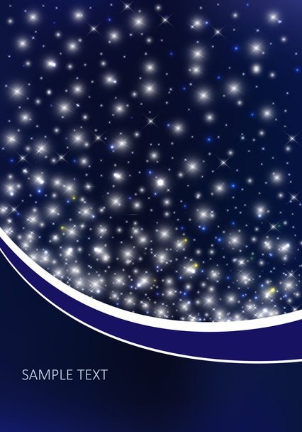 Векторный фон с ночным небом
 - Вектор,изображение
