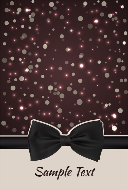 ribbon with bow and Christmas abstract background - Vektor, Bild