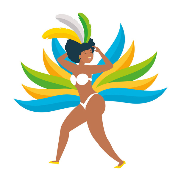 Танцююча Бразилія карнавал
 - Вектор, зображення