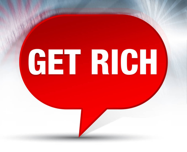 Get Rich Red Bubble Background - Photo, Image