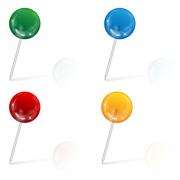 agujas de oficina están decoradas con los mármoles de colores
 - Vector, Imagen