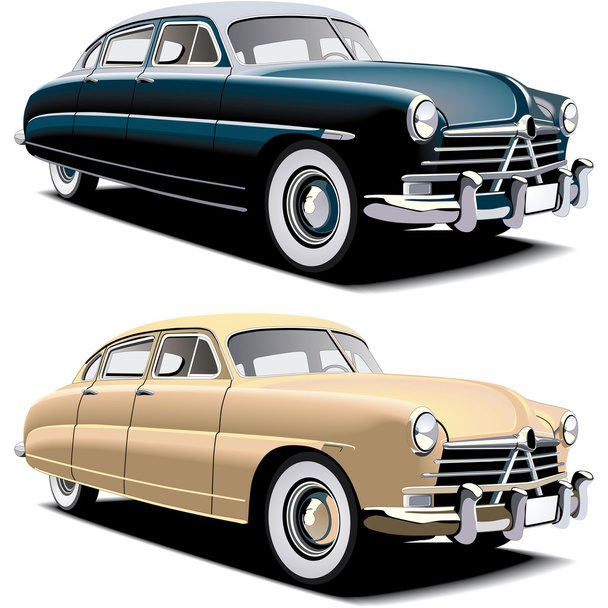 Old-fashioned big car - Vector, Image