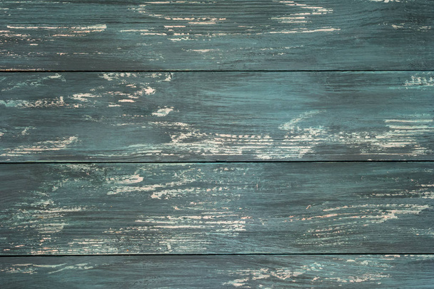 Old wooden  boards with cracked  paint. Textured vintage backgro - Foto, afbeelding