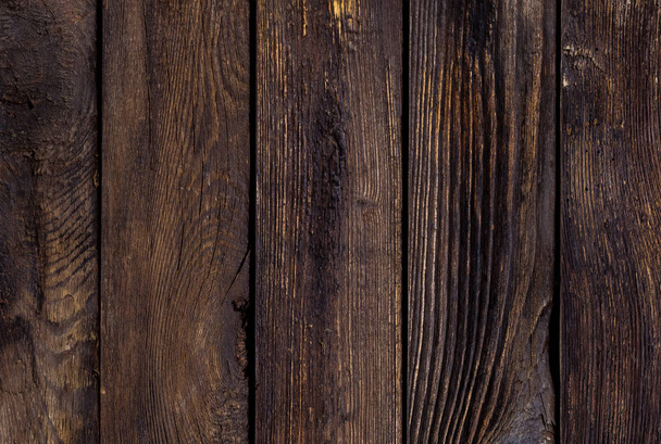 Textured wooden background of vertical vintage boards - Фото, зображення