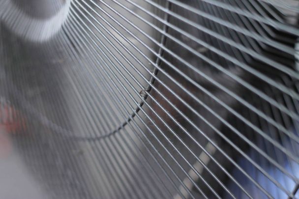 Closeup Steel fan. Selective Focus - Foto, immagini