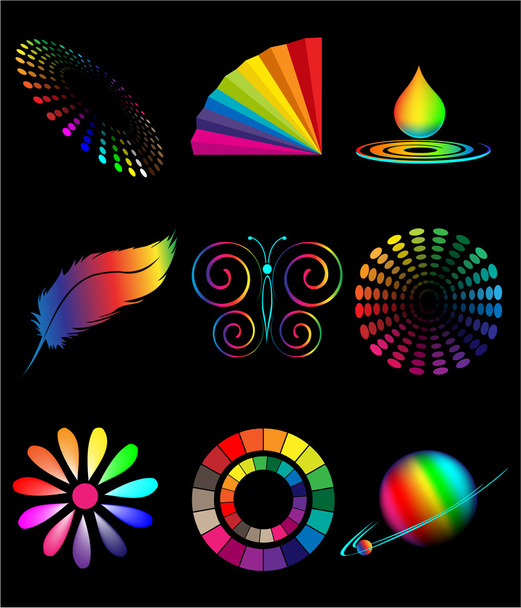Vector spectrum symbols for designers - Vector, Image
