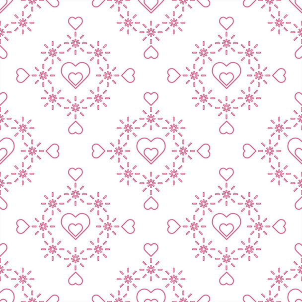 Seamless pattern with hearts. Valentine's Day - Vektori, kuva