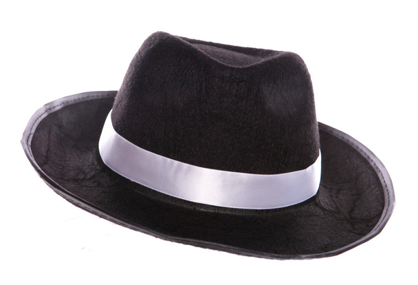 καπέλο μαύρο μαφίας - Φωτογραφία, εικόνα