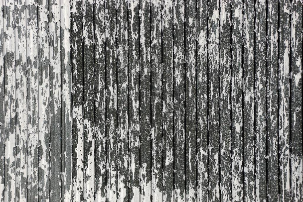 grauweiße Textur des alten Eisenzauns - Foto, Bild