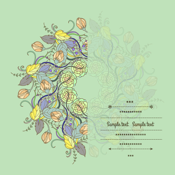 Decoración floral
 - Vector, Imagen