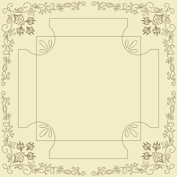 Decoratief frame - Vector, afbeelding