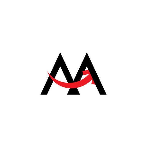 litera m logo strzałka wejście wektor - Wektor, obraz