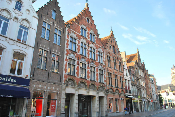 Bruges, West Flanders, Belgium - July 20, 2018: The view of the  - Fotoğraf, Görsel