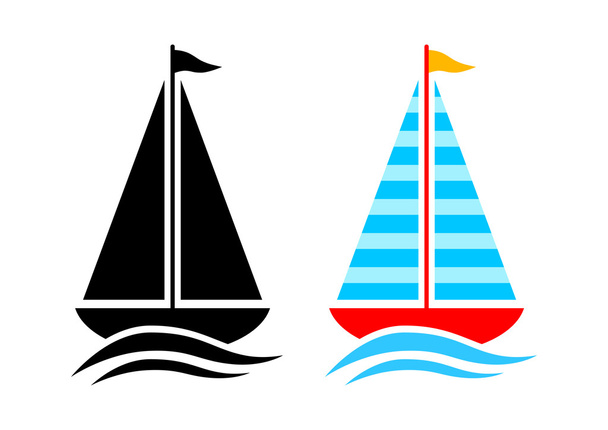 Icônes de voilier
 - Vecteur, image