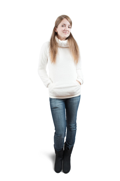 Teen girl in sweater - Foto, Bild