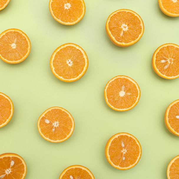 Narancs, lédús narancs kettéhasadás - Fotó, kép