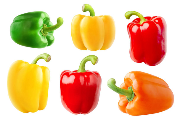 Samostatné vícebarevné papriky - Fotografie, Obrázek