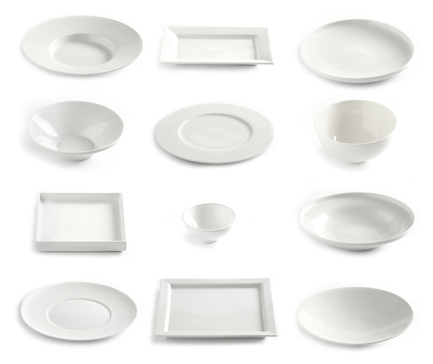 vari piatti bianchi vuoti
 - Foto, immagini