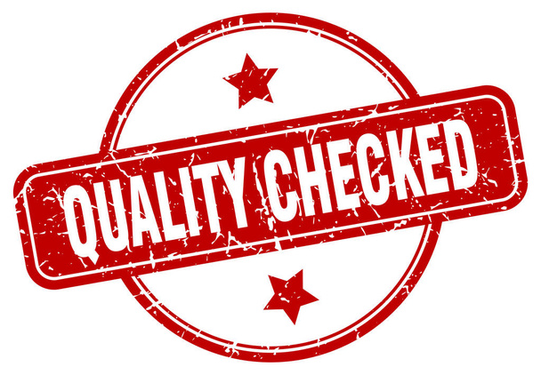 quality checked sign - Vector, Image