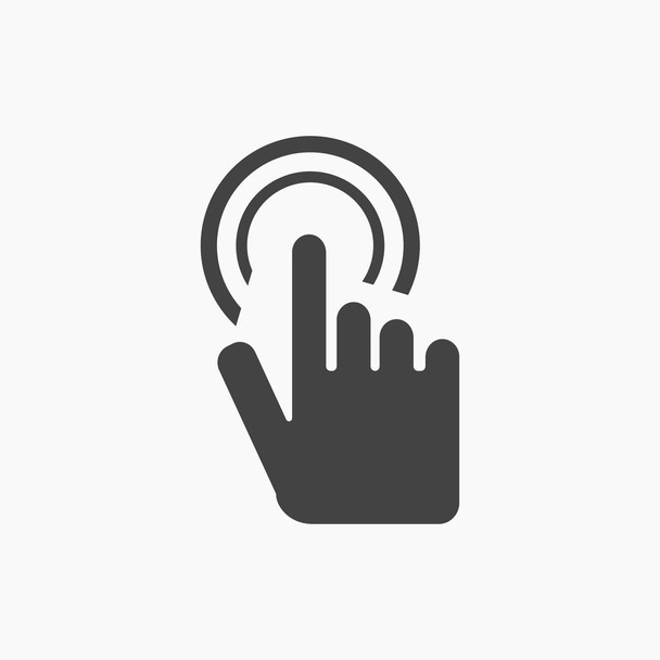 doigt écran tactile Icône vecteur
 - Vecteur, image