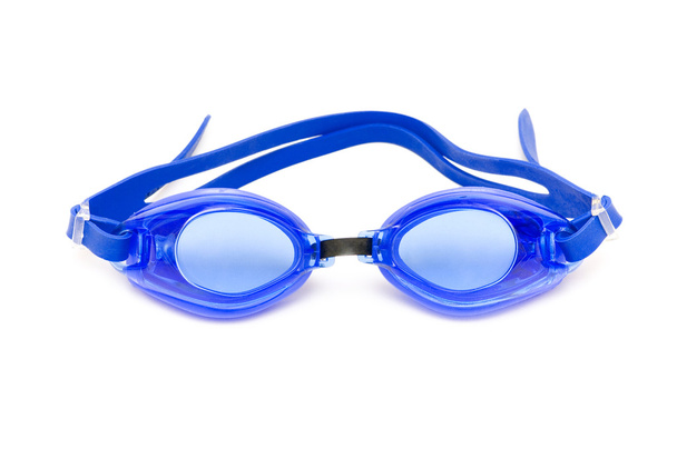 Óculos de natação isolados no branco
 - Foto, Imagem
