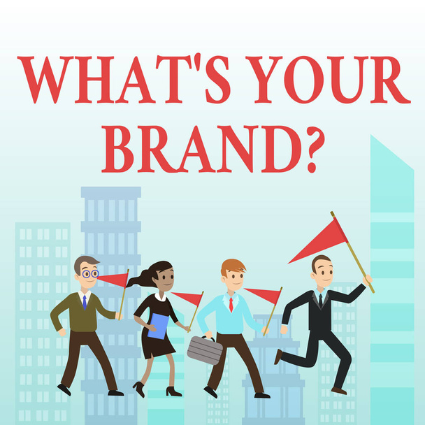 Текст для написания слов What S Your Brand. Бизнес-концепция для запроса о логотипе продукта или о том, что вы общаетесь
. - Фото, изображение