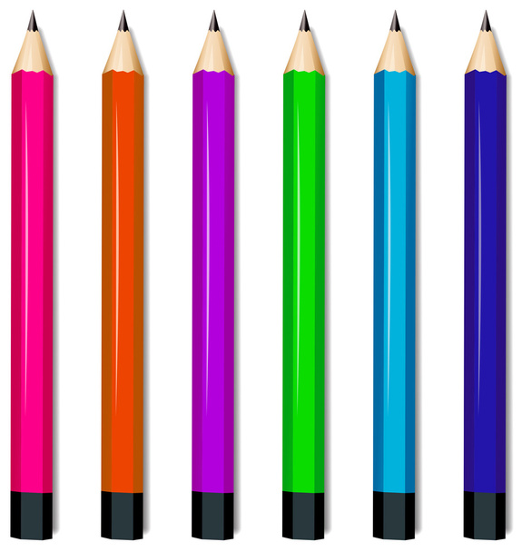 Sei matite colorate
 - Vettoriali, immagini