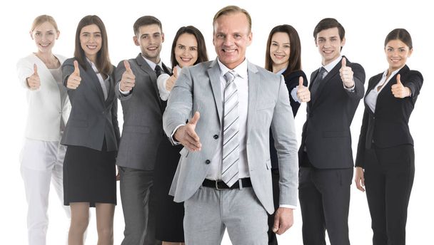 Business people showing thumbs up - Photo, Image