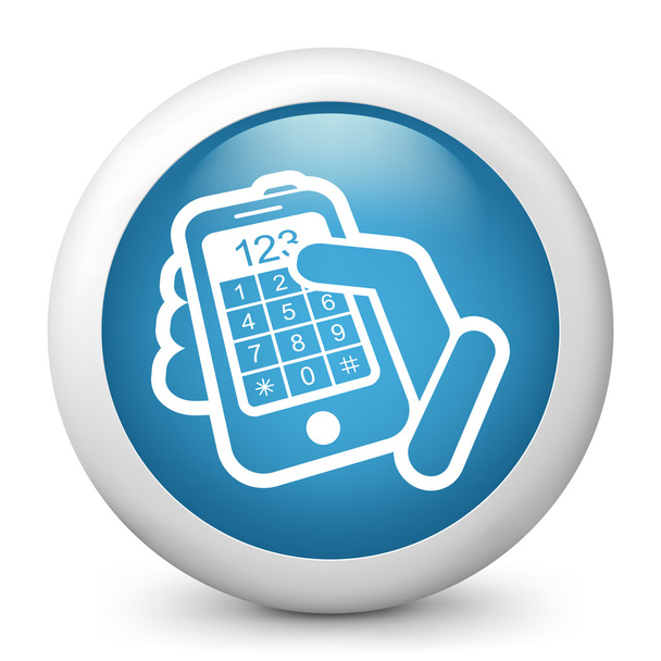 Phone keypad numbers - Vector, Image
