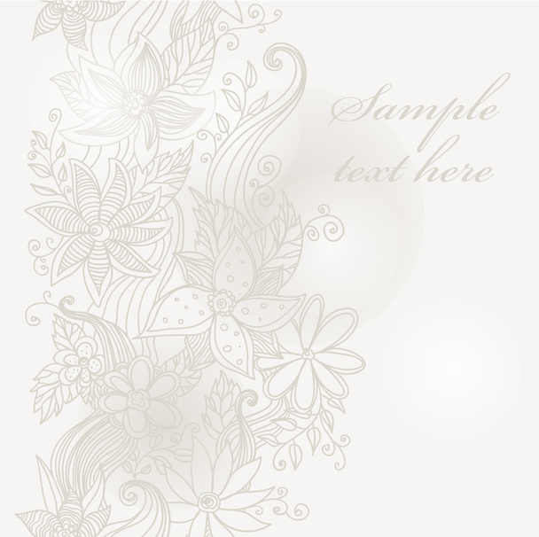 Romantic Flower Background - Vector, Image