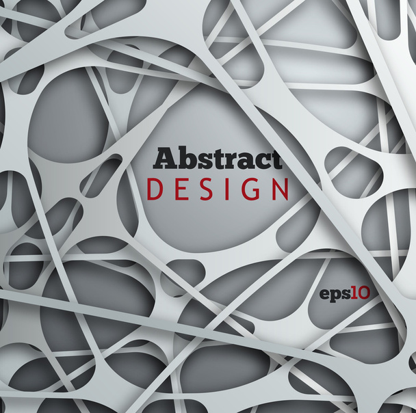 Design de papel 3D abstrato
 - Vetor, Imagem