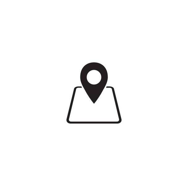 Ícone vetorial do mapa. Faça o seu próprio ícone de pino de localização personalizado. Vetor  - Vetor, Imagem
